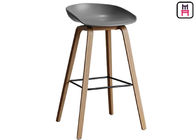 Nodic Egg Chair Plastic Counter Stools , Egg Bar Stool Modern PP Wood Frame