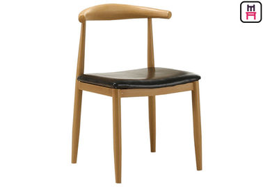 kupować Cafe Wood Grain Metalowe krzesła kuchenne z poduszkami / bez ramienia W47 * D45 * H78 Cm online manufacture