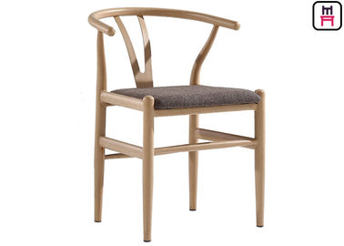 kupować Hand Made Hotels Metalowe krzesła restauracyjne Liny siedziska Ziarno drewna Y Powrót online manufacture