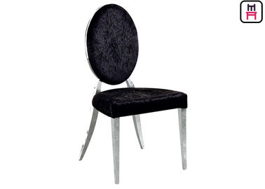 kupować Złoto / srebro / chrom Stal nierdzewna Krzesła restauracyjne Skóra / Aksamit okrągły tył online manufacture