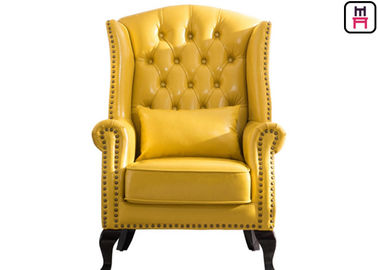 kupować American Style Classical Single Sofa Chair Wysokie oparcie skórzane krzesło dla Bar / Hotel online manufacture