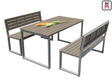 kupować Plastikowe drewniane stoły restauracyjne stoły handlowe KD Patio zestawy stołowe z ławką online manufacture