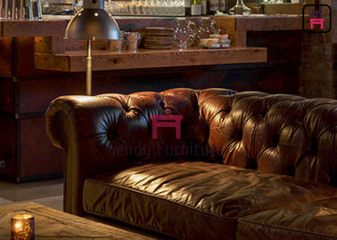 kupować Skóra / Tkanina Hotel Tapicerowana restauracja Stoisko Chesterfield Sofa w stylu amerykańskim online manufacture