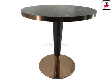 kupować Czarny naturalny marmur z eleganckim stołem restauracyjnym Golden Seam online manufacture