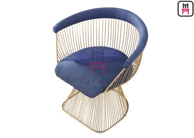 kupować Warren Platner Krzesła ze stali nierdzewnej Replika Classic z poduszką z tkaniny i skóry online manufacture