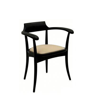 kupować Nowoczesne ergonomiczne zakrzywione drewniane krzesło restauracyjne z litej drewna ramą i personalizowaną tapicerką online manufacture