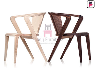 kupować Krzesła restauracyjne Z Shaped Wood Crossed Arm Ash Indoor Use With Armrests online manufacture