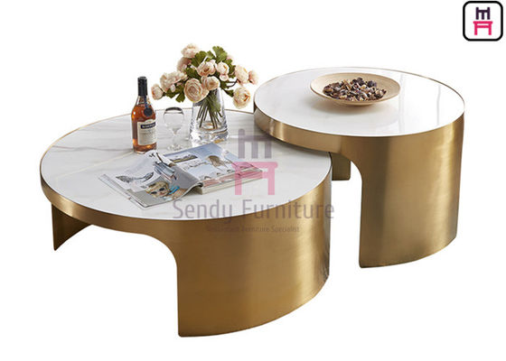 kupować Okrągły stolik kawowy ze stali nierdzewnej 60 cm 70 cm 0,6 cbm online manufacture