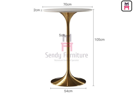 kupować Wysokość 105 cm Stoły restauracyjne MDF o wysokości 0,2 cbm Okrągły stół tulipanowy ze stali nierdzewnej online manufacture