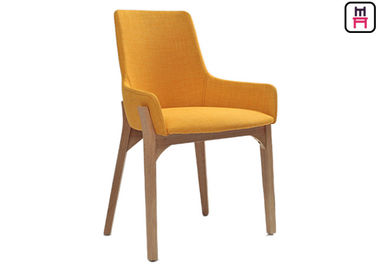 Nowoczesne, minimalistyczne drewniane krzesła restauracyjne Nordic Fabric Seats W43 * D41 * H80cm