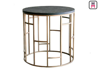 Nodric Design Stolik kawowy z metalową podstawą D45 * H45 Cm / D55 * H60 Cm