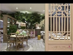 Wydarzenie weselne Romantyczne drewniane krzesła restauracyjne X oparcie krzesła Rattanowe siedzenia / styl francuski