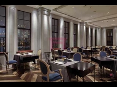 Vintage okrągłe drewniane fotele restauracyjne luksusowe klasyczne krzesło z dekoracją guzikową