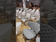 Tufted Leather Restaurant Krzesła do jadalni Pokój VIP Ponad rozmiar Oparcie w kształcie muszli