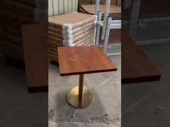 Trwały stół restauracyjny kryty o grubości 3/4/5 cm z litą drewnianą powierzchnią