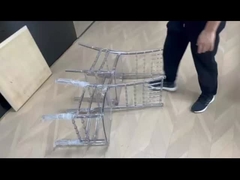 Żywica Chiavari Plastic Krzesła restauracyjne PC Przejrzysty bez ramion Do baru / kawiarni